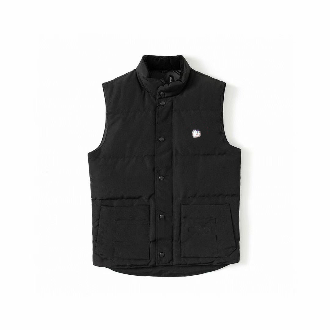 

Feather Autumn Winter style Mens down jacket real vest black label Fashion Men Women gilet bodywarmer Advanced Waterproof Fabric Womens, I need see other product