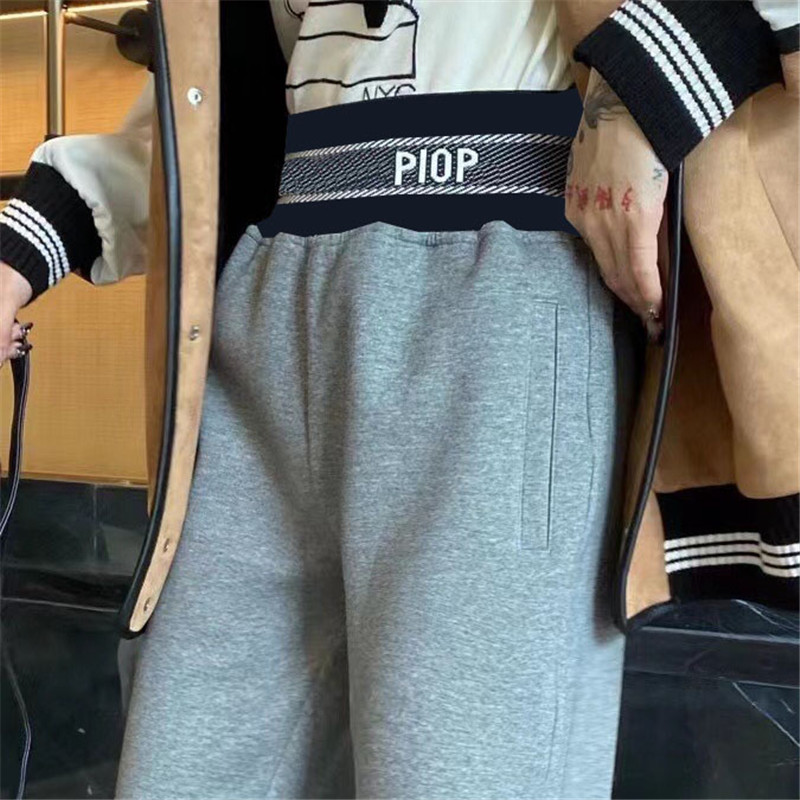 

Designers Brand Sweatpants Pants For Women Letter Webbing High Waist Yoga Leggings Winter Warm Lady Casual Sports Pant, Black;white