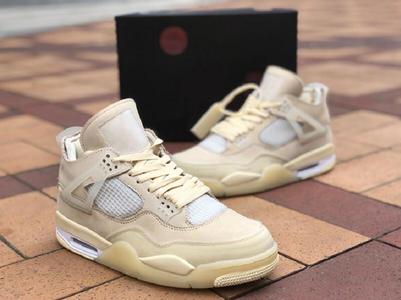 

Special Edition 4 Sail Muslin White Black Basketball Designer Shoes Collaboration Fashion Sport Zapatos Sneakers Top Quality