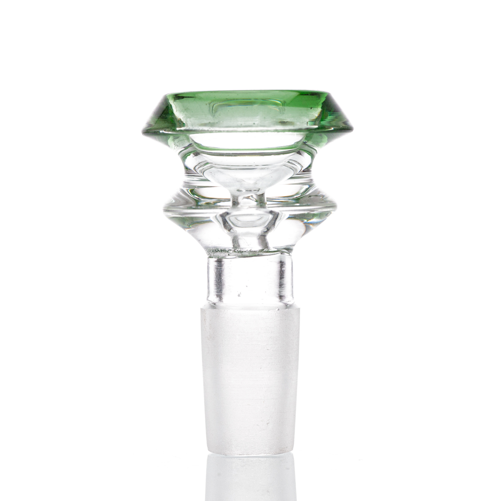 

2021 Glass Bong Heady Slide Bowls Smoking Accessories Green 14mm Male Joint For Dab Rig Water Pipe