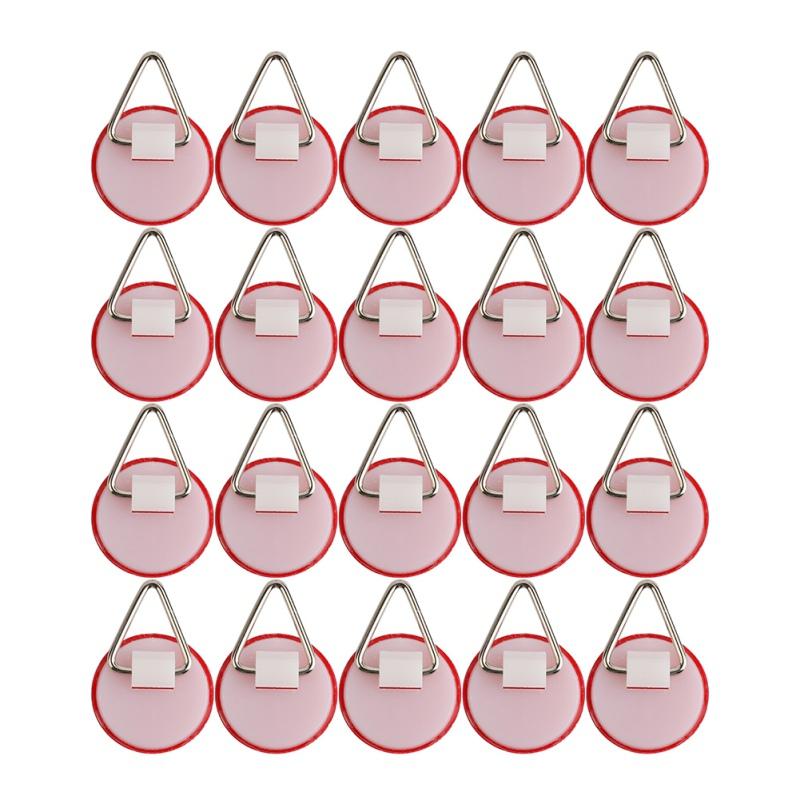 

Hooks & Rails 20PCS Strong Hook Self Adhesive Christmas Seamless Hanging Flag Round Small Disc Plate Wall Storage Organization