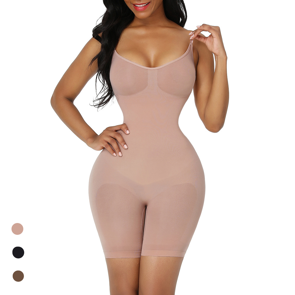 

Fajas Colombianas Body Shaper Waist Trainer Corset Seamless Slimming Shapewear Women Bodysuit Push Up Butt Lifter Underwear, Beige