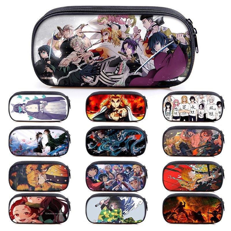 

1pcs Anime Demon Slayer: Kimetsu No Yaiba Kamado Nezuko Student Pencil Stationery Pencilcase Pen Marker Bag Storage Pouch Bags