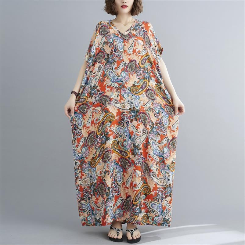 

short sleeve plus size womens dresses cotton satin vintage floral casual loose maxi long summer beach dress elegant, Black;gray