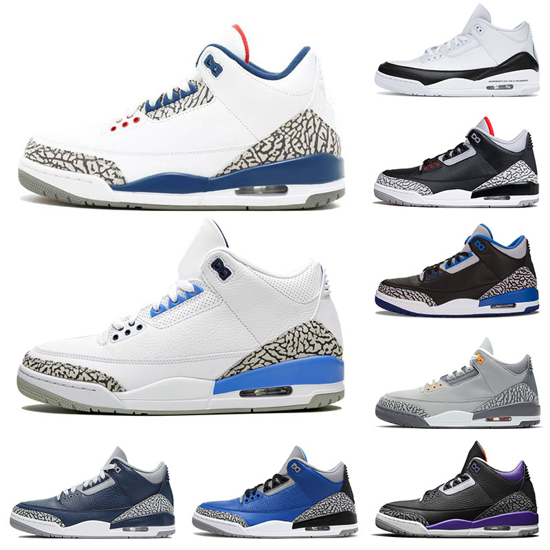 

Jumpman 3 3s Original Mens Basketball Shoes UNC III Cool Grey Cour Purple Knicks Rivals Black Cement White Ture Blue Men Women Sports Sneake