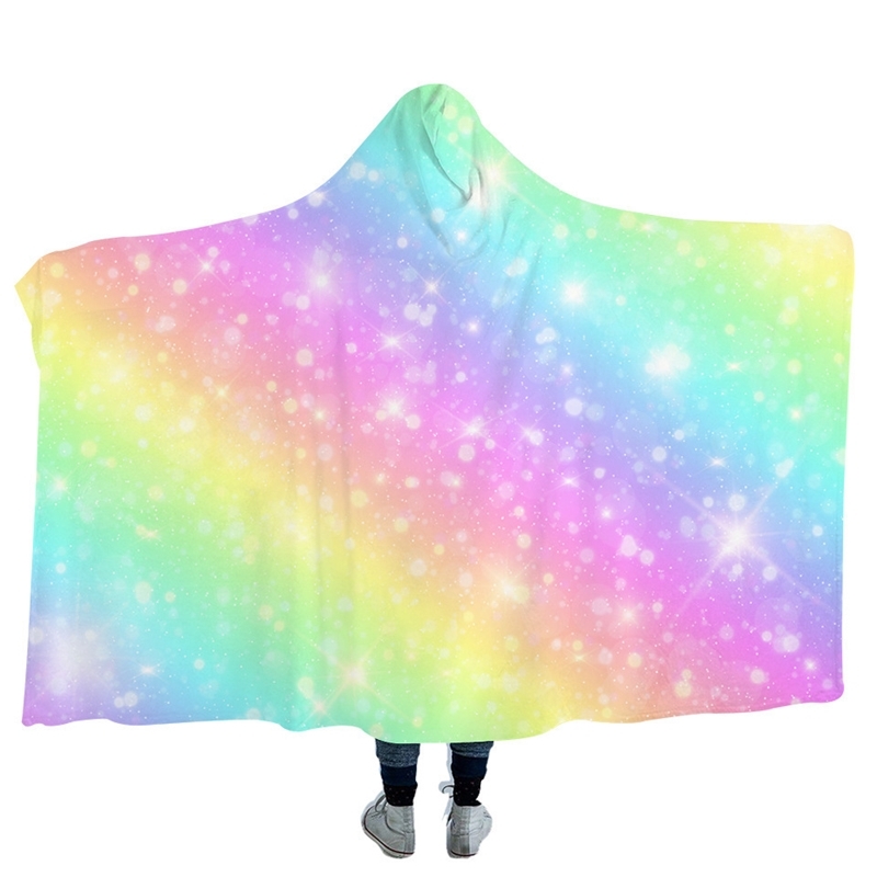 

Bling hooded blanket cloak thickened sofa bed / Travel