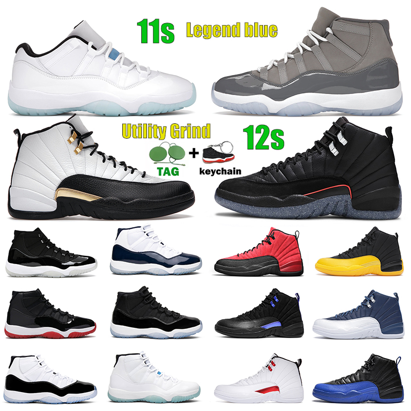 

12s Men Women Basketball Shoes Royalty Taxi Utility Grind Dark Concord 11s Cool Grey Jubilee 25th Anniversary Bred Legend Blue Space Jam Sports Sneakers, 28