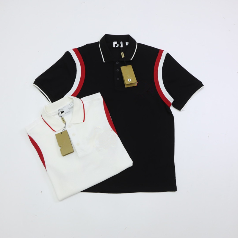 

2020 mens polo shirt retro brand classic t shirt men tees embroidery short sleeve summer Lapel solid color chest letter decoration tops, White;black