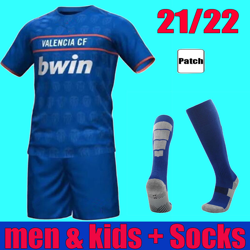 

2022 2021 Valencia CF Soccer Jerseys Third C.SOLER 21 22 Men Kids kit CUTRONE GAMEIRO OLIVA VALLEJO Football Shirt Full set uniform, 21 22 third + patch