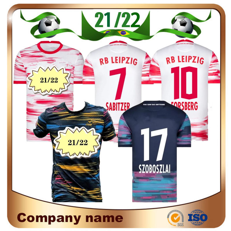 

2021 Player version RBL Leipziges soccer Jerseys 20/21 Bundesliga league club OLMO POULSEN ADAMS FORSBERG Shirts NKUNKU SABITZER Football Uniform, Player version home patch