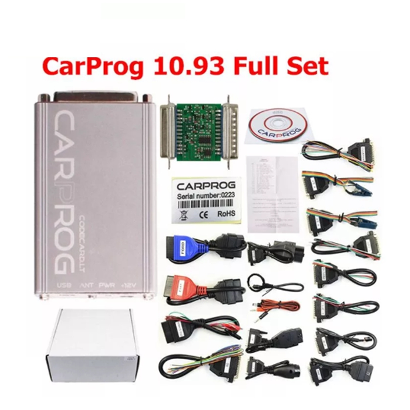 

Promotion High Quality Carprog V10.93 diagnostic tool Carpro Full Version (With All 21 Items Adapters) Support Airbag Reset Function Well V10.05
