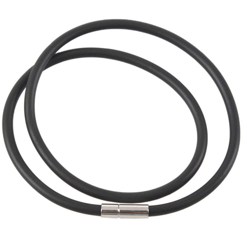 

Charm Bracelets 10 Black Rubber Lace Choker Necklace 450x4mm Per Woman Man