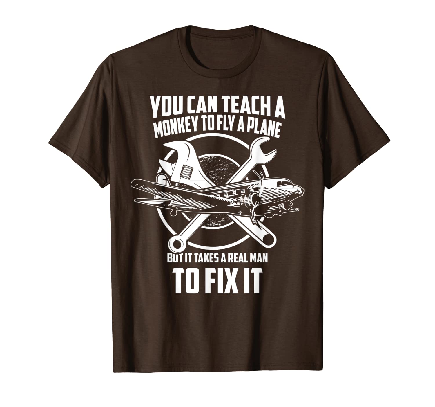 Airplane Mechanic T-Shirt - Real man fix plane-image-699509001