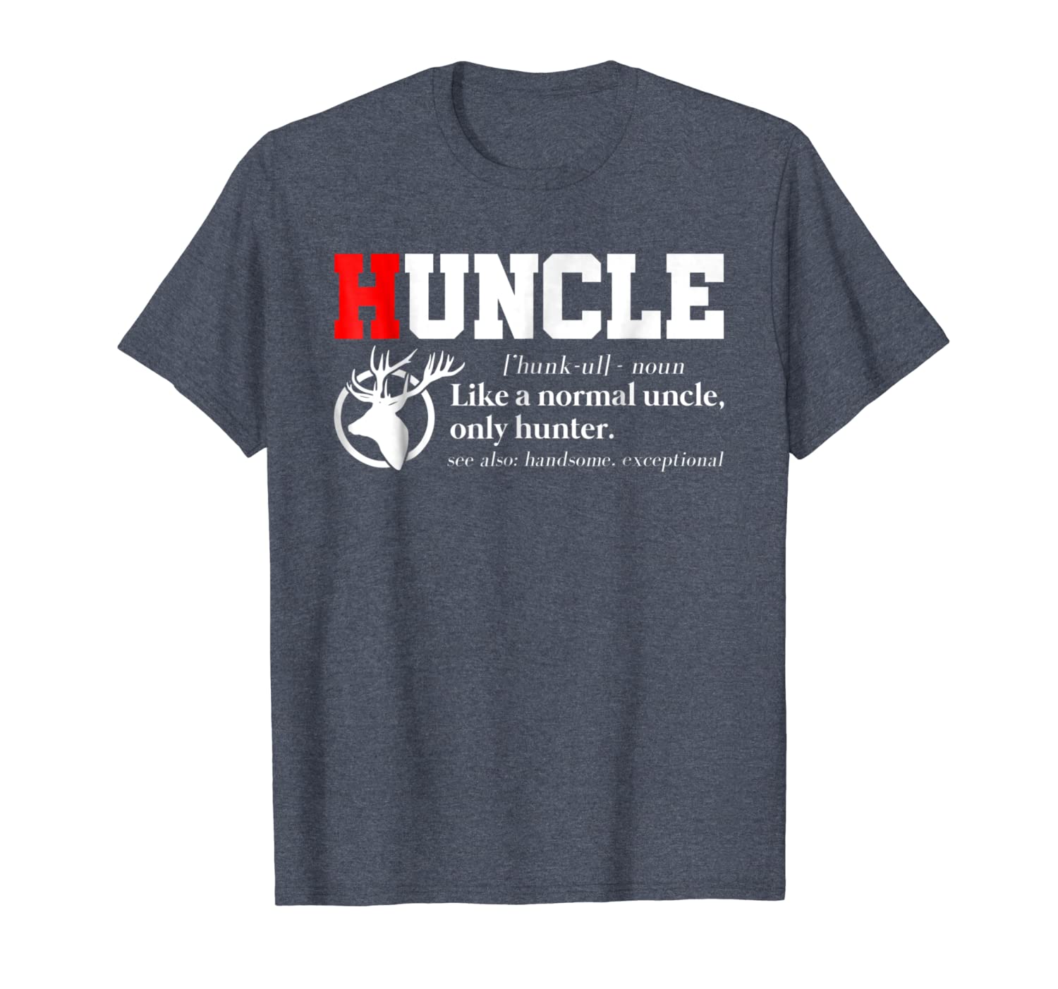 

hunter uncle funny huncle hunting lover hunt t-shirt, White;black