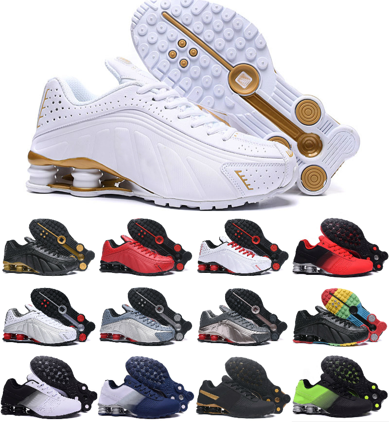 

High Quality 2021 R4 Deliver 301 Men SHOX Running Shoes Chaussures OZ NZ Blue White Black Red Mens Athletic Outdoor Sneakers Sports Designers Shoe 40-46, A-c010