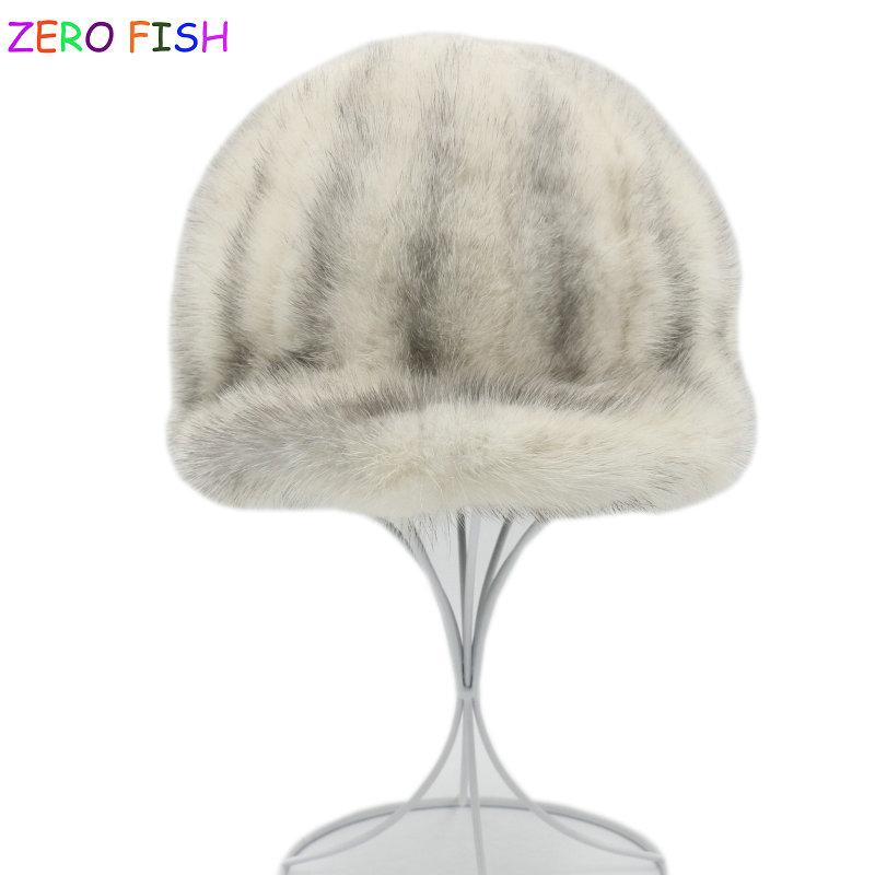 

Visors ZERO*FISH Whole Caps 100% Real Cute Hats For Women Leather Winter Cap Visors516, Blue;gray