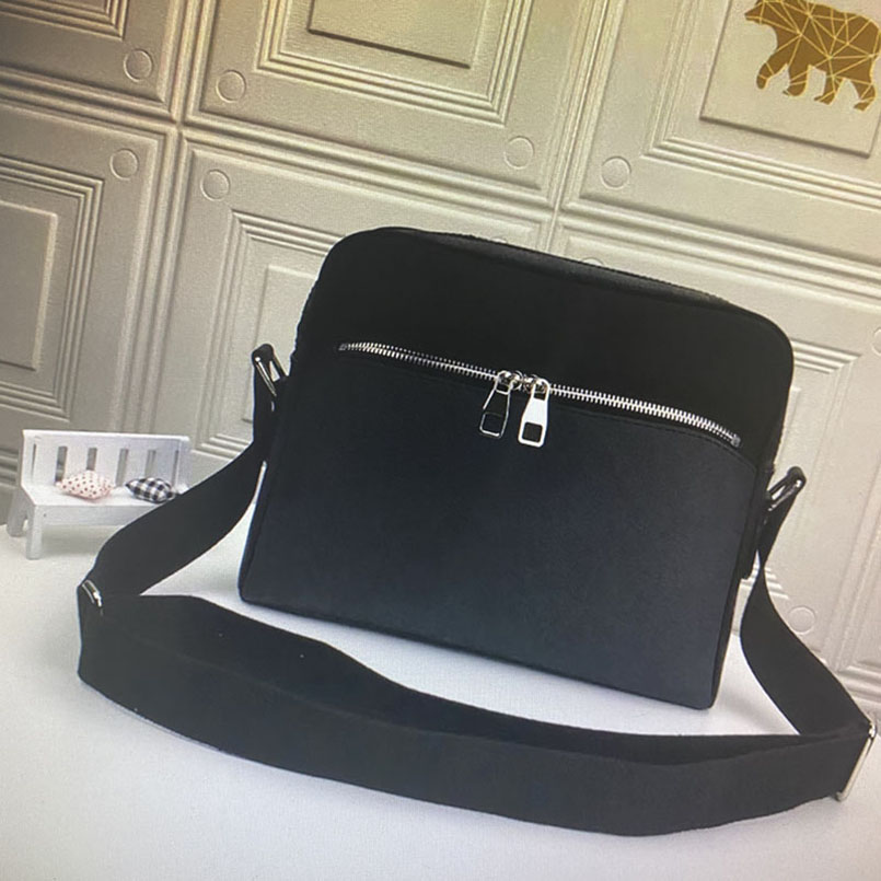 

N41408 man shoulder bag clutch DAYTON classic fashion men's luxury designer leather reporter document handbags wallet crossbody, Black plaid