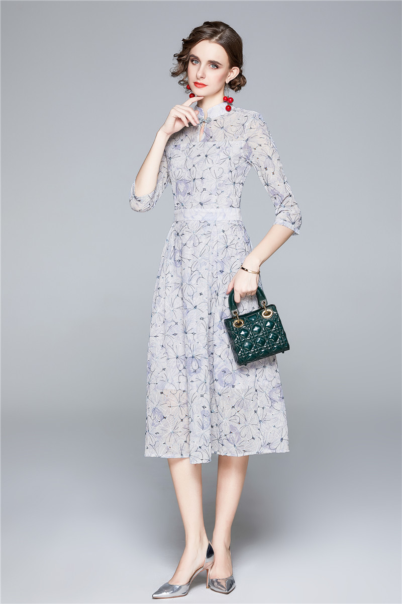 

Elegant Designer Women Dress Woman Summer Luxury Embroidery Chiffon Dress Female Sexy Slim Office Party Robe Dresses Vestidos 210525, White