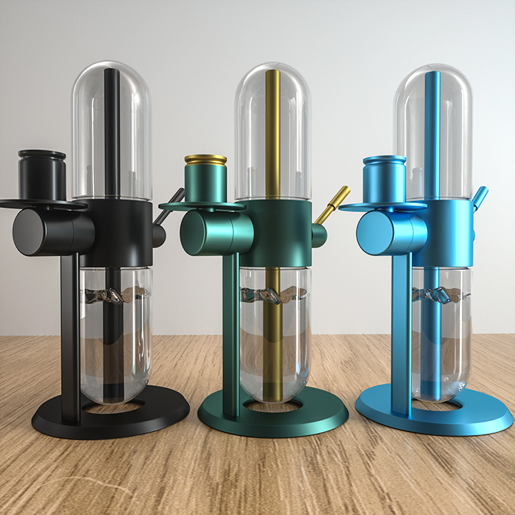 

2pcs 360-Degree Rotating Hookah Water Pipe Glass Bong Smoking Accessories Oil Concentrates Shisha