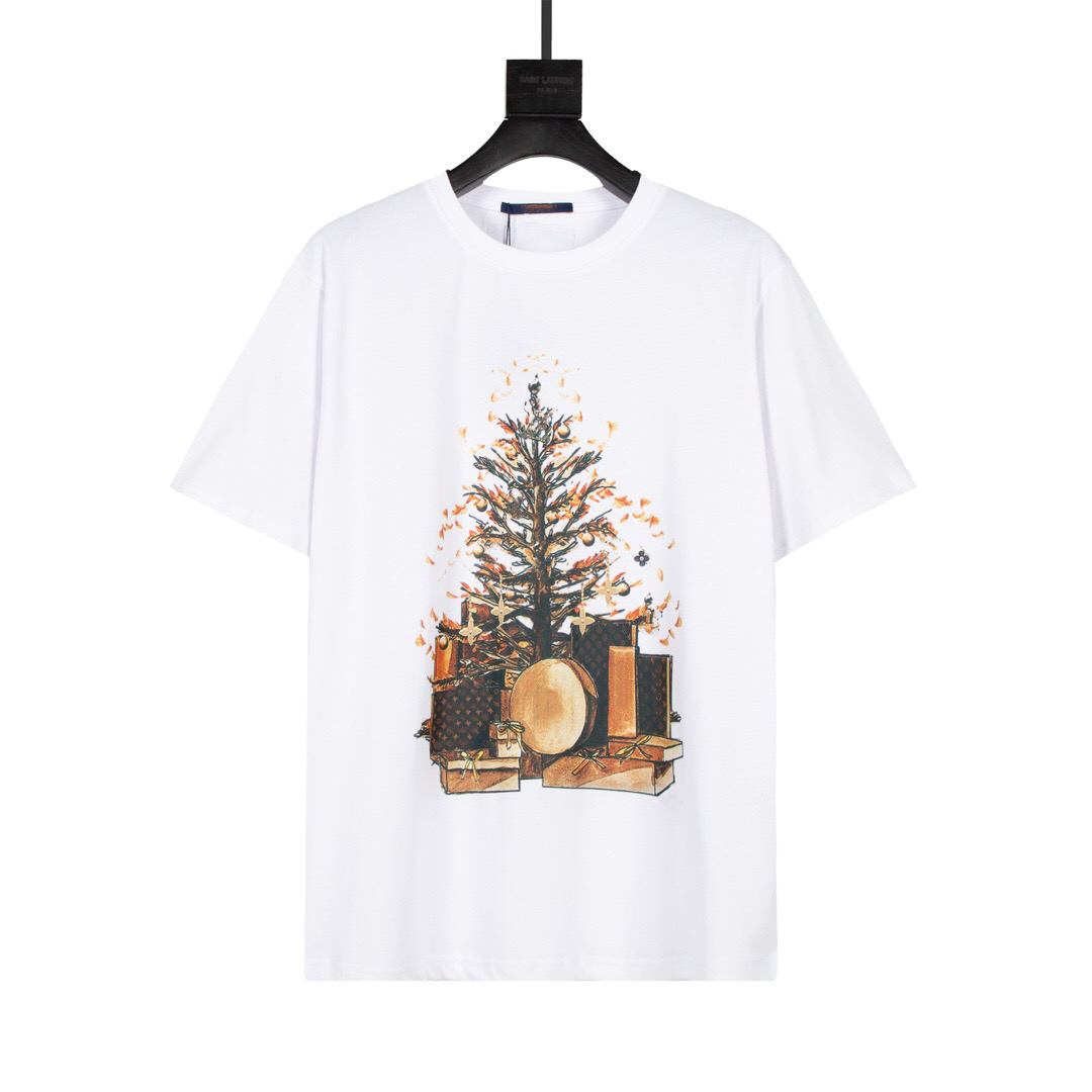 

Mens Stylist Summer T-Shirts 3D Letter Print Tee Fashion Mans Womens Short Sleeves High Quality Couples Dress Brand Tees Size S-2XL Christma, White;black