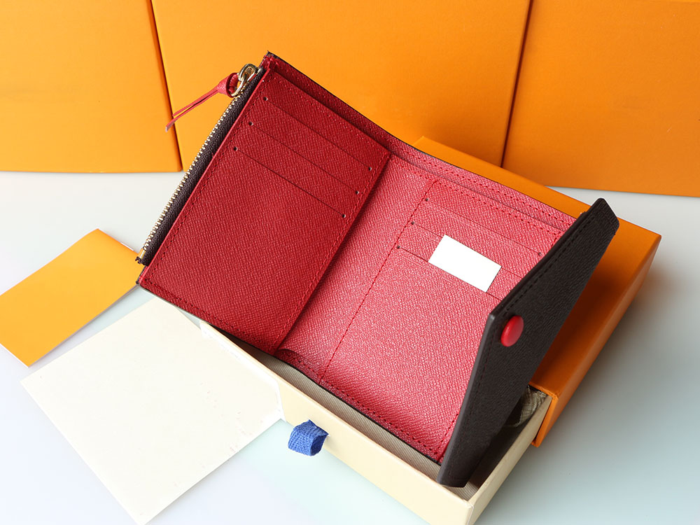 

embossing leather bags wallets for womens multicolor designer short wallet Card holder women purse classic zipper pocket Victorine, With logo