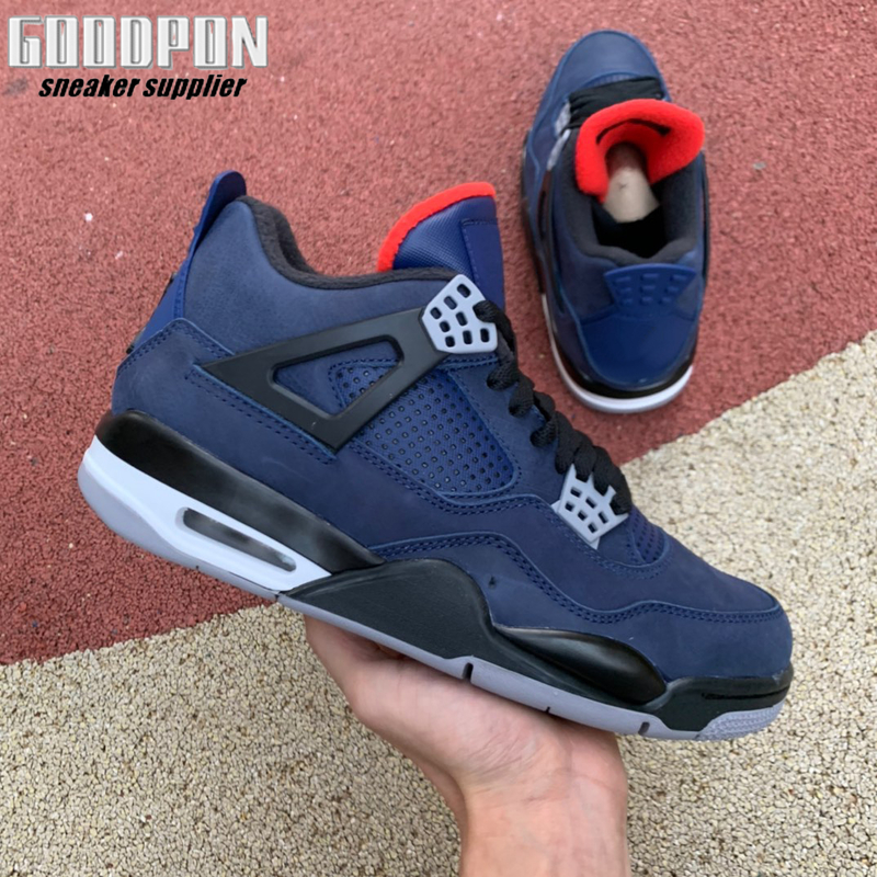 

WNTR Jumpman 4 4s fashion shoe Loyal Blue Mens Basketball Shoes, #1
