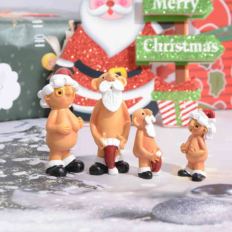 

Ornament Naked Resin Naughty Santa Claus Christmas Tree Pendant