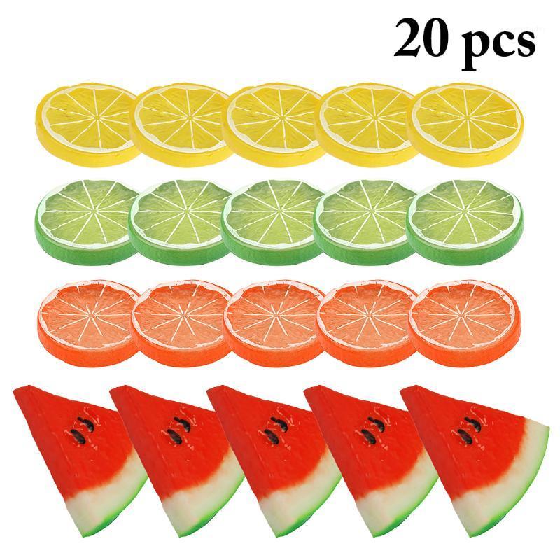 

Party Decoration Simulation Fruit Slice Small Yellow 5+Small Green 5+Orange 5+Large Triangle Watermelon Skin 5