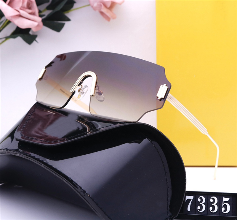 

Luxury Women Designer Sunglasses For Men Brand Letters Fashion Plate Square Metal Full Frame Fashion Eyeglasses Eyewear With Box