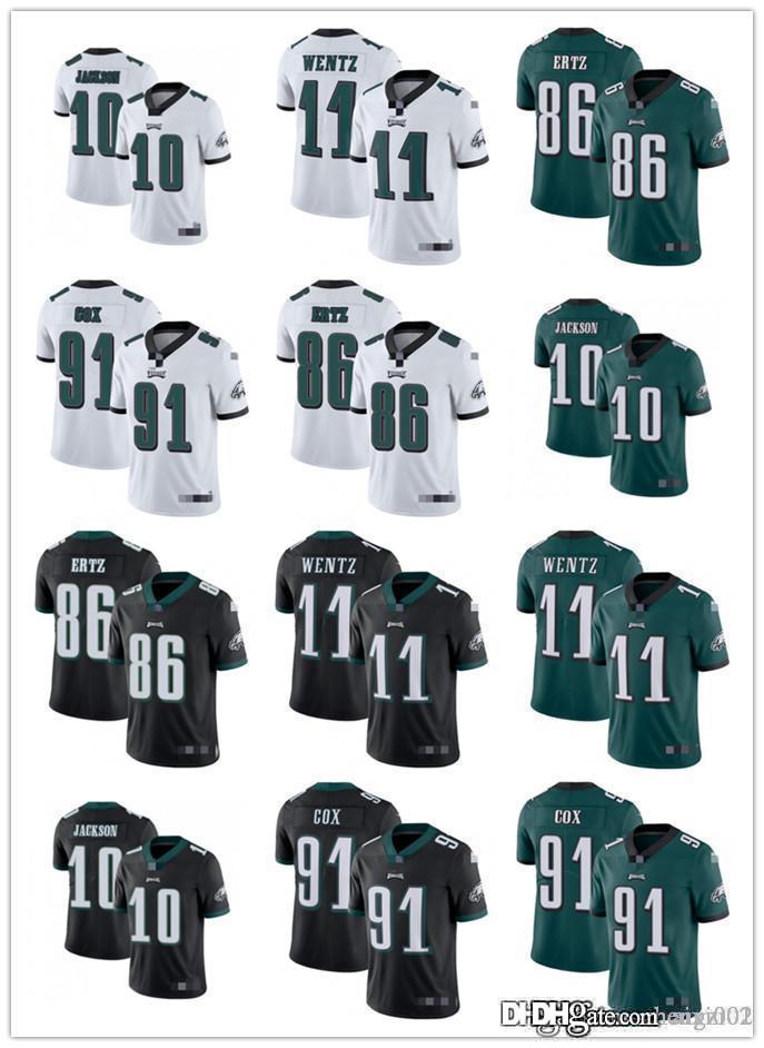 

Mens Womens Youth Football Jerseys Philadelphia Eagles 11 Carson Wentz 10 DeSean Jackson 86 Zach Ertz 91 Fletcher Cox Custom Bla, Black;red