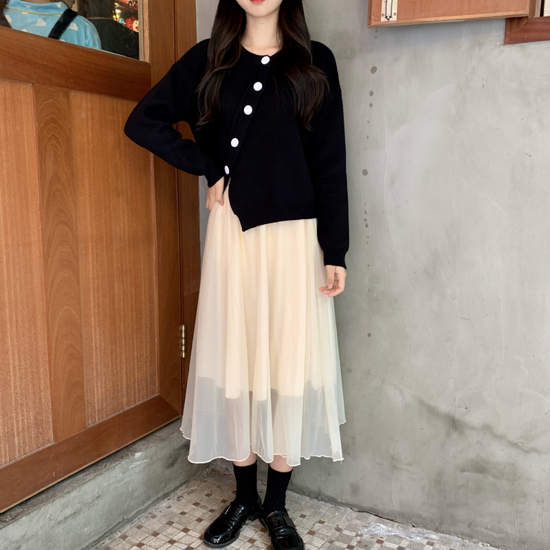 

2 colors autumn and winter korean style thick knittd cardigans womens soft irregular sweaters cardigans womens (C9244), White;black