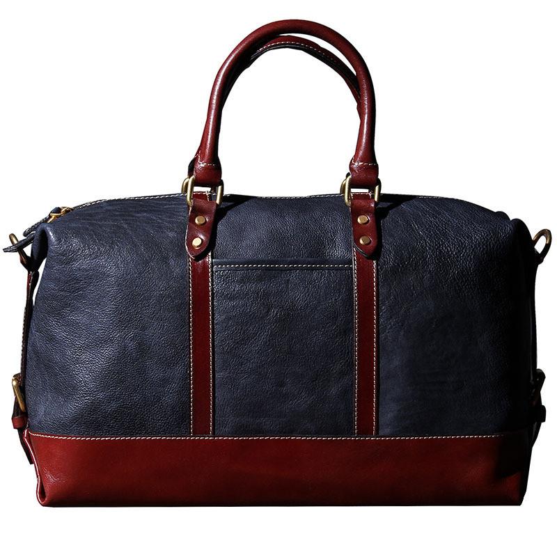 

Duffel Bags Simple First Layer Cowhide Short-distance Travel Bag Men's Handbag Original Retro Vegetable Tanned Leather Hand Luggage Male