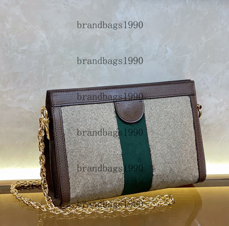 

26CM Designer Chain Bag Classic Women handbags Fashion Genuine Leather Shoulder bags Cross body Two-tone Green Red, Box (need order with bag)