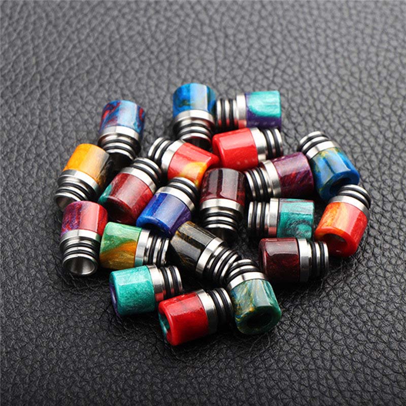 

510 Resin Drip Tips Rainbow Honeycomb Vape Mouthpiece for 510Thread Tanks Wide Bore Drippers TFV8 Baby Ego Fast Delivery