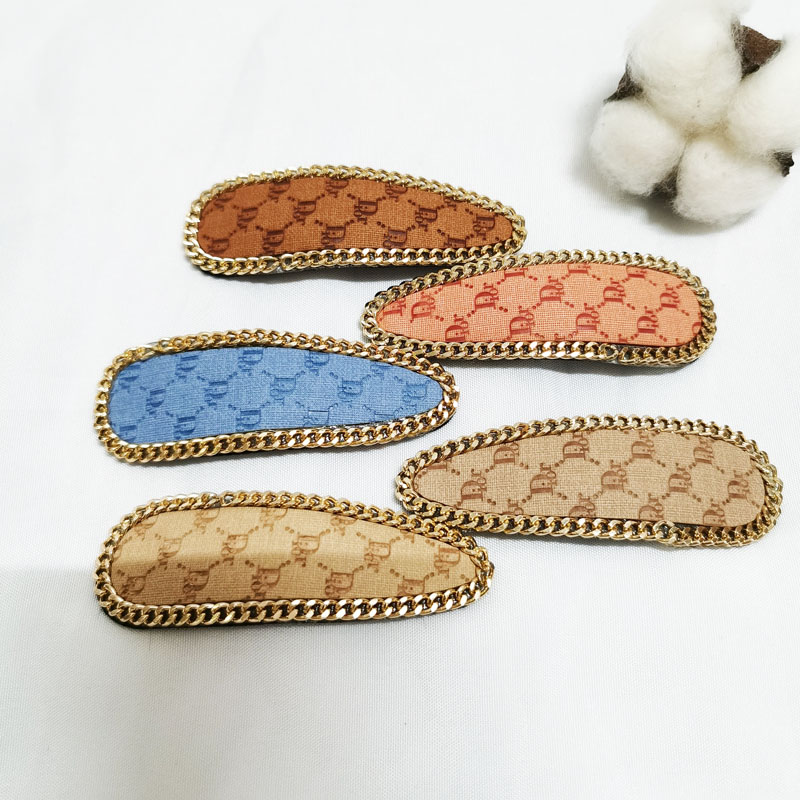 

Hair Clips Fashion brand hairpin designer presents luxury jewelry to women, Golden;silver