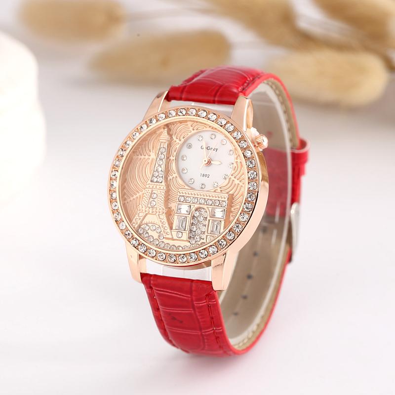 

Wristwatches 2021 Women Watches Bracelet Set Starry Sky Ladies Watch Casual Leather Quartz Wristwatch Clock Relogio Feminino, White