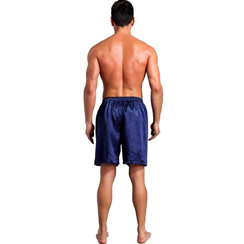 

Underpants Big Size 5XL Satin Men Boxers Sexy Underwear Comfortable Solid Color Cool Summer Mens Sleepwear Shorts Hombre Cuecas270U, C wine red