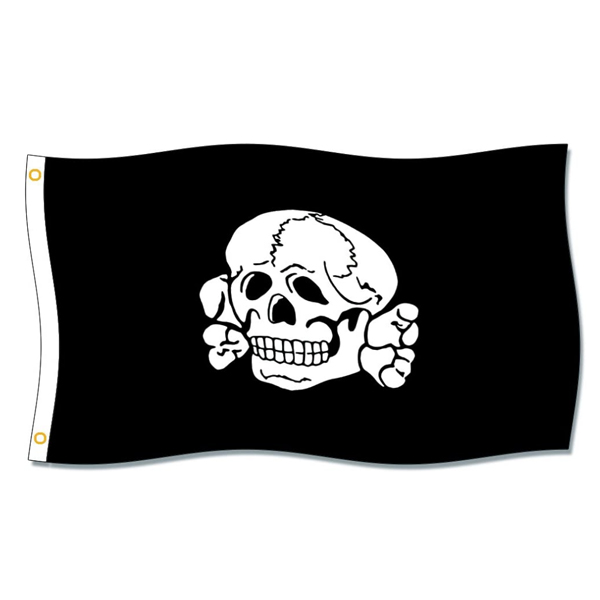 

Totenkopf Fahne 3x5ft Flags 100D Polyester Banners Indoor Outdoor Vivid Color High Quality With Two Brass Grommets