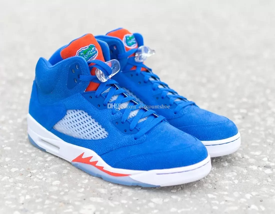 

5 Florida Gators PE Basketball Shoes high quality jumpman 5s Men Sneakers (Delivery within 24 hours), Florida gator