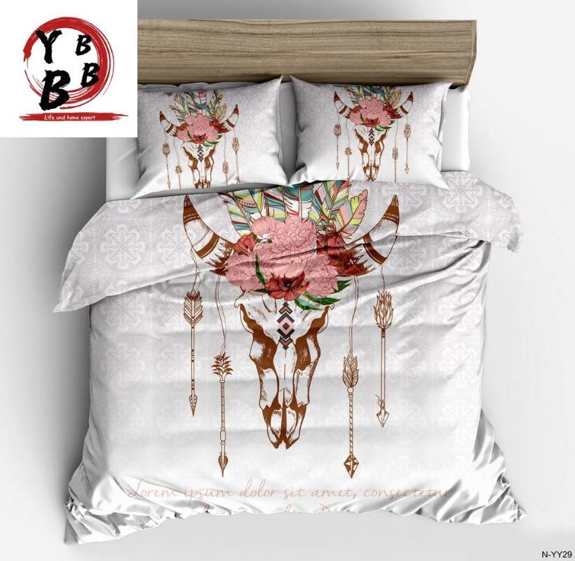 

Bedding Sets Hipster Watercolor Set  Full Queen King Size Dreamcatcher Feathers Duvet Cover Bohemian Printed Bed 2/3Pcs, Style1