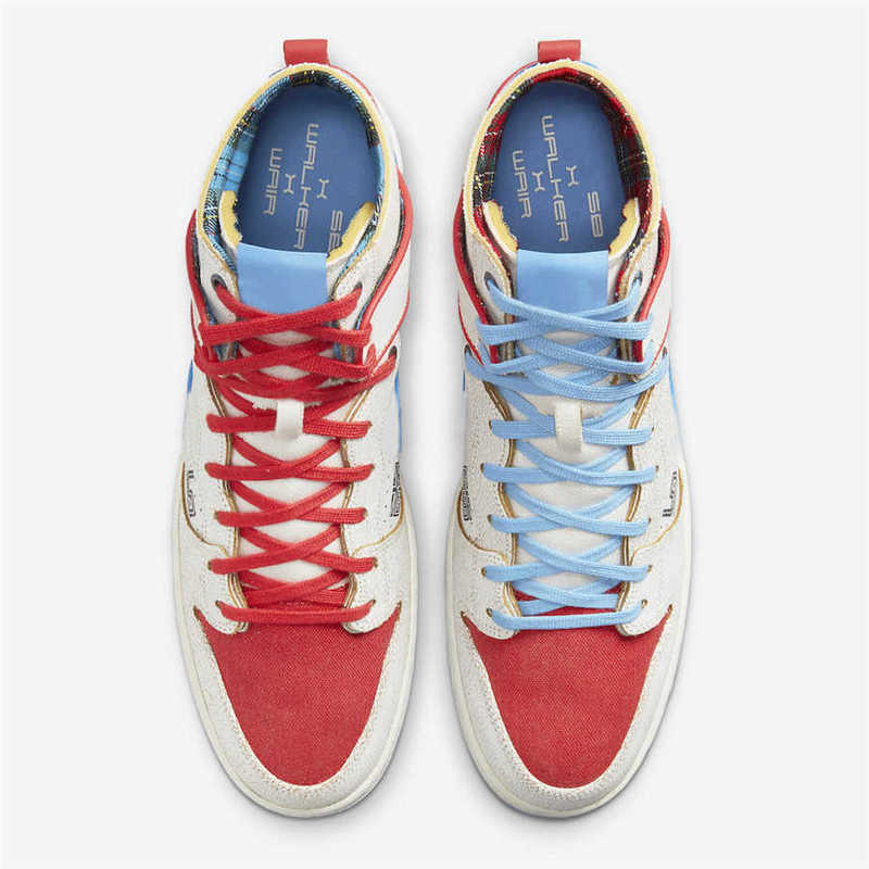 

2021 Authentic Ishod Wair x Magnus Walker x Dunk High Pro SB Urban Outlaw Athletic Shoes Men Women 277 Red Blue White Sports Sneakers