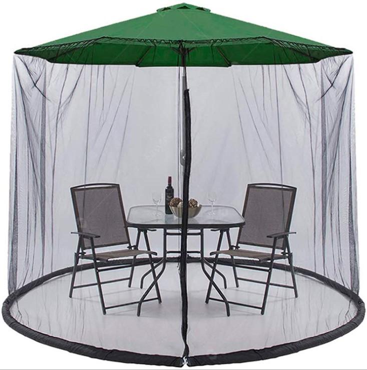 

Tents And Shelters Umbrella Net Cover Parasol Mosquito With Zipper Drawstring Adjustable Canopy For Outdoor Patio Yard
