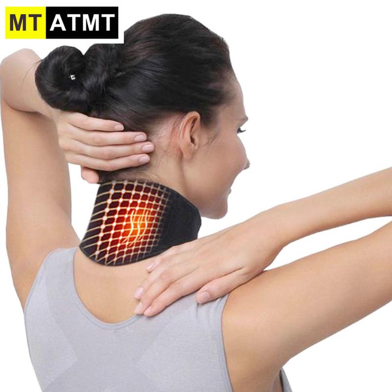 

Neck Support Massager 1Pcs Tourmaline Self-heating Belt Protection Spontaneous Heating Body Back, Black;blue