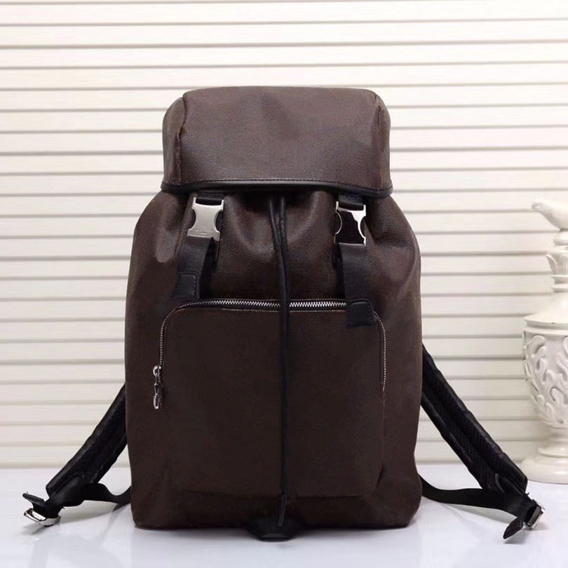 

M43422 ZACK backpack top quality leather men travel bags fashion luxurys cover tie rope backpacks large capacity mountaineering sport hasp bag