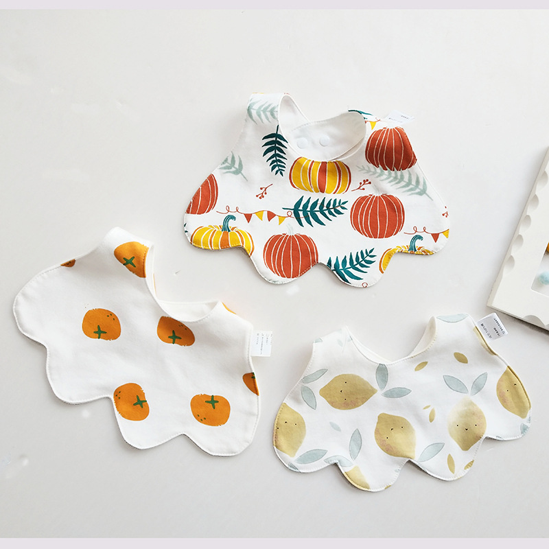 Baby Infants Feeding Bibs Soft Pure Cotton Bandana Saliva Towel Toddler Triangle Drool Scarf Newborn Burp Cloth-image-668314949