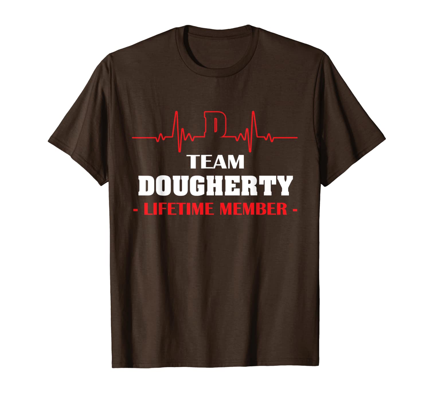 

team dougherty lifetime member family youth kid shirt 1kmo, White;black