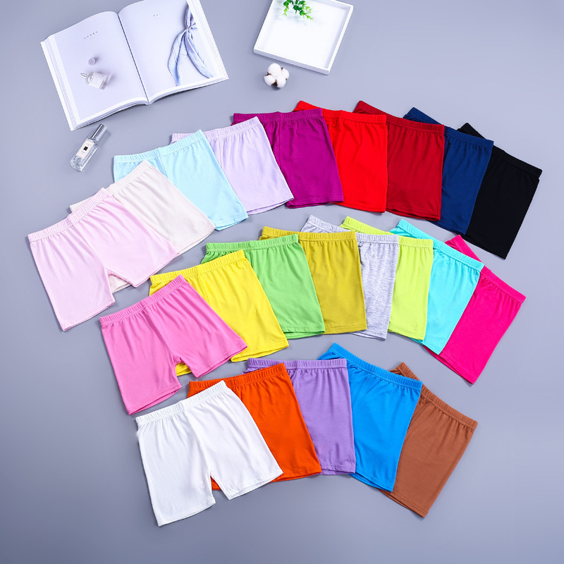 

Summer thin girls' safety pants children's exposure prevention shorts baby Boxers, Multi
