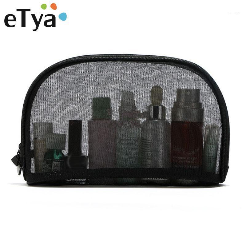 

Storage Bags Transparent Lace Black Mesh Cosmetic Bag Wash