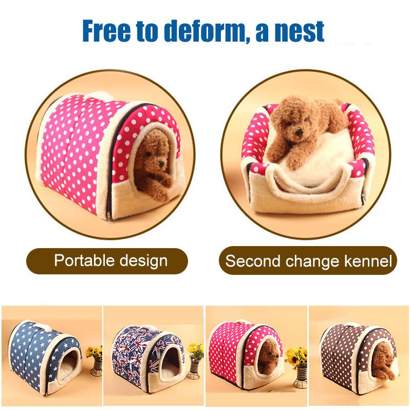 

Pet Nest Removable Washable Folding Four Seasons Universal Multifuctional Warm Flannel Soft House DC156 Kennels & Pens