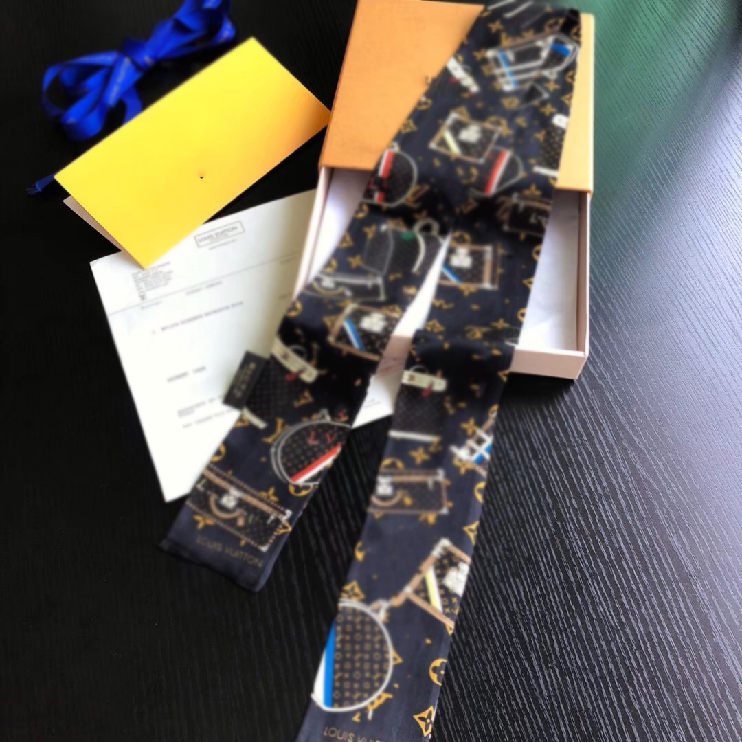 

Brand scarf lady neck print scarves luxury headband silk scarfs 120*7cm